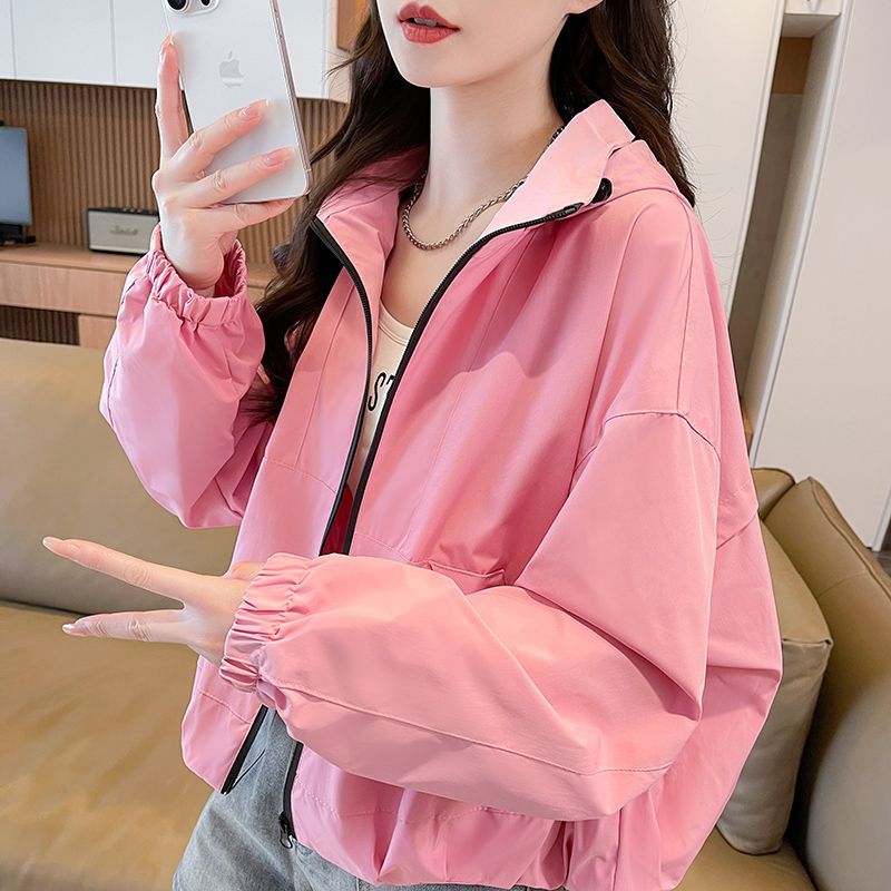 Italy Fashion Street - Chaqueta corta con capucha para mujer,