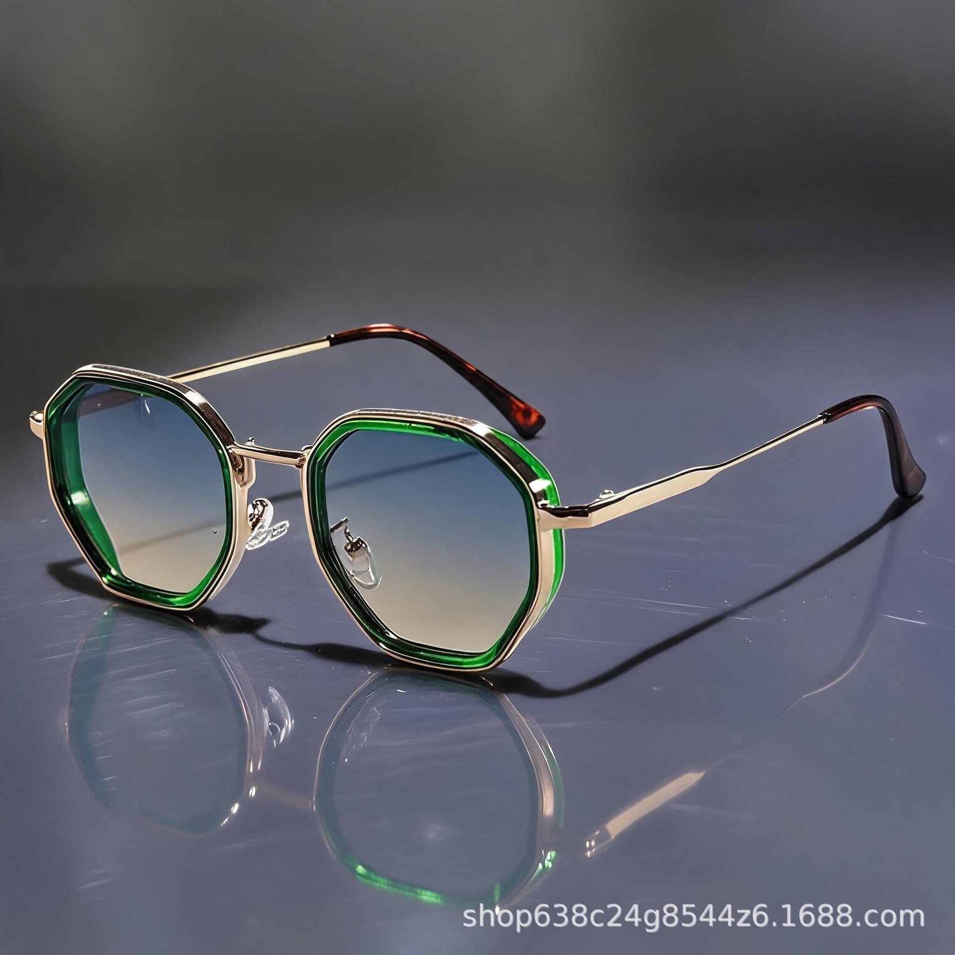 Italy Fashion Street - Gafas de Sol Retro de Metal
