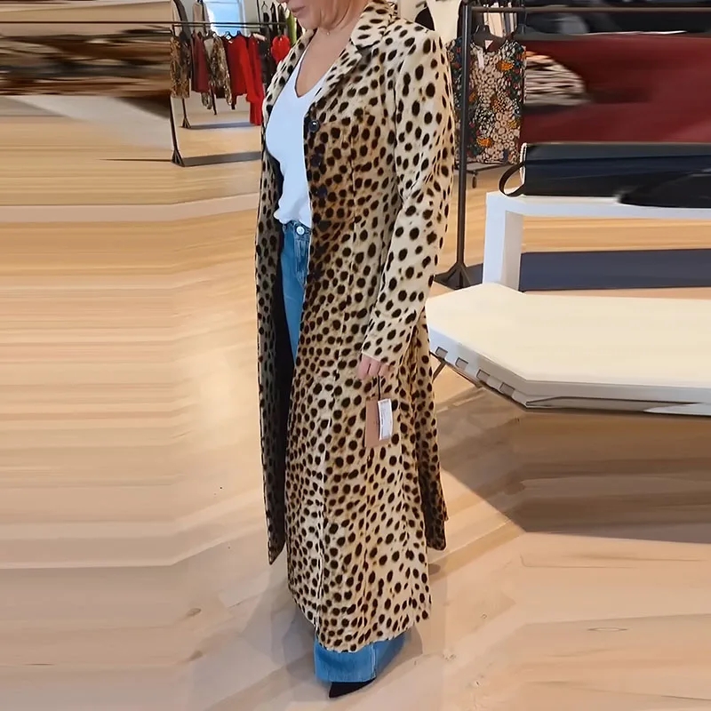 Italy Fashion Street - Gabardina de moda con solapa, corte