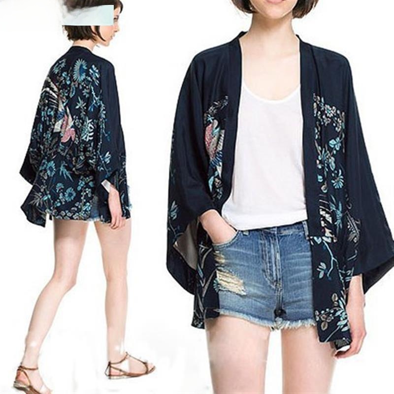 Street Fashion Kimono - Kimono de seda para mujer, estilo
