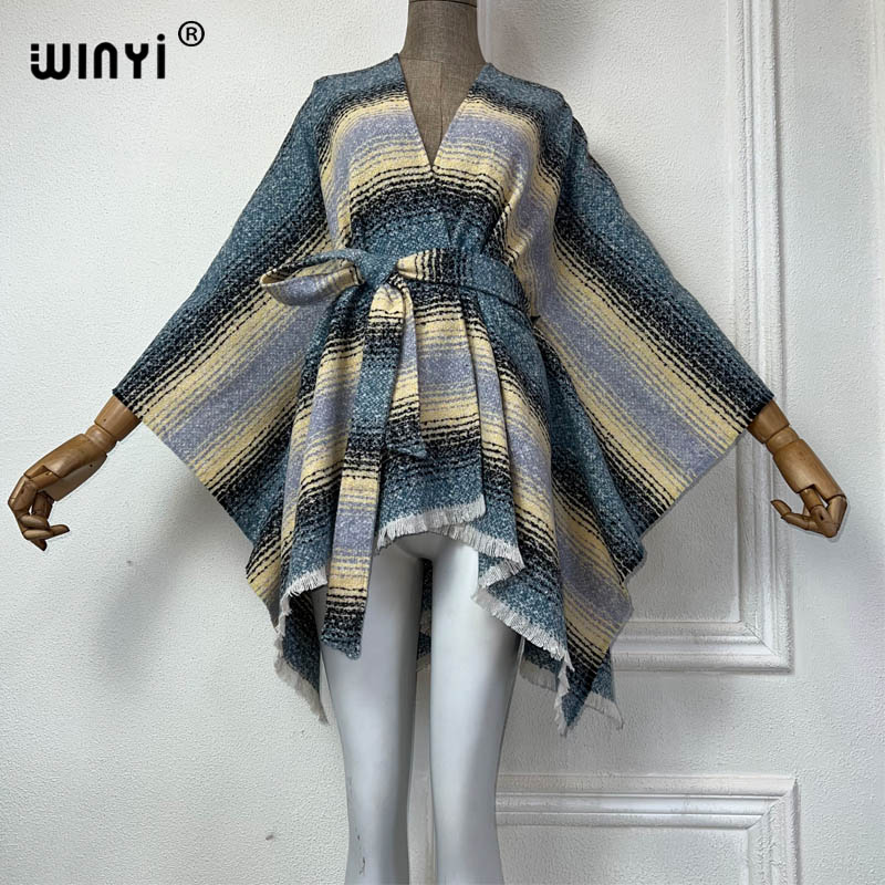 Street Fashion Kimono - WINYI-Chaqueta de invierno Retro para mujer,