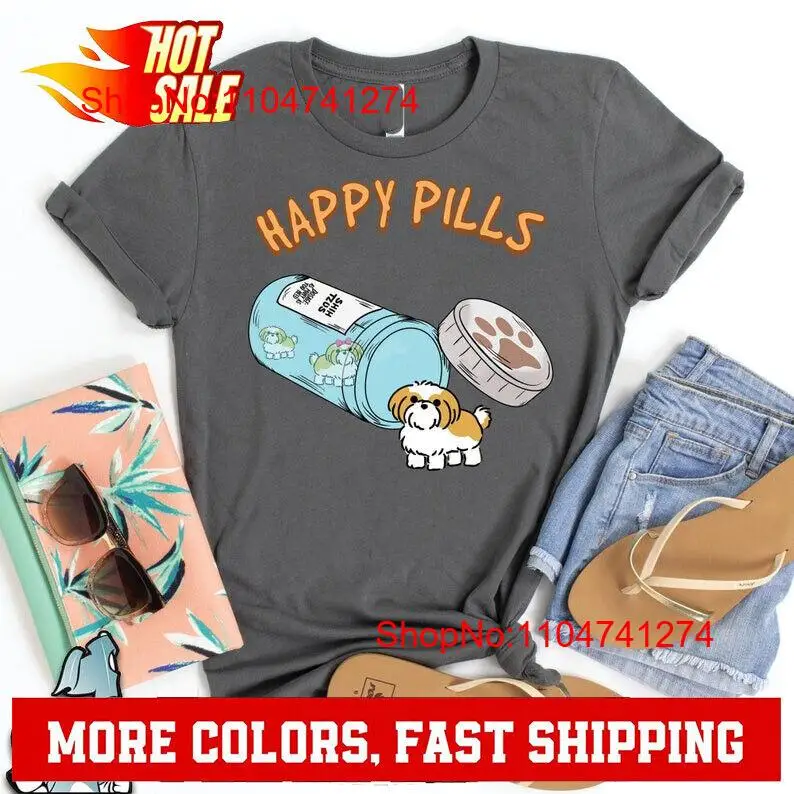Street Fashion Mood - Shih Tzu Happy Pills camiseta perro