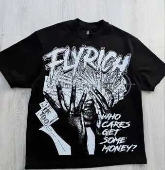 Street Fashion Mood - Camiseta de Gran Tamaño con Estampado