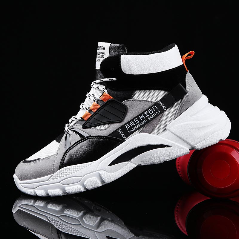 Italy Fashion Street - Hightop-Zapatillas deportivas de verano para hombre,