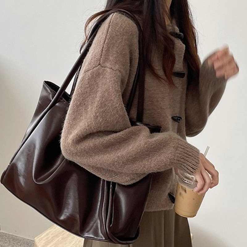 Korean Street Fashion Female - Bolsos de Hombro Vintage para Mujer