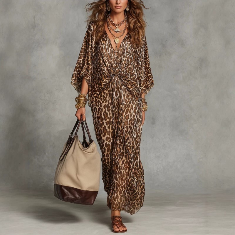 Italy Fashion Street - Vestido de Moda con Estampado de