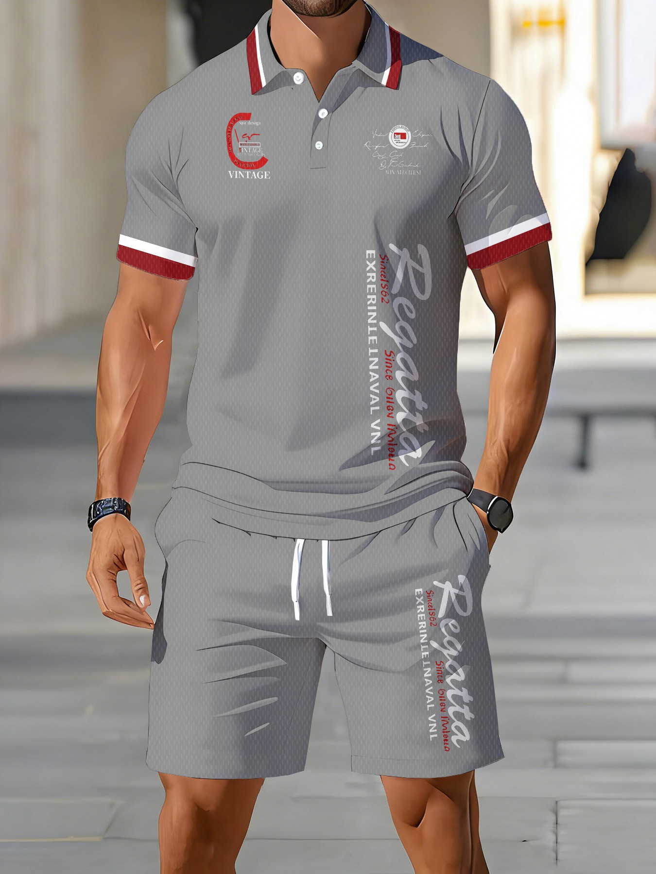 Street Fashion For 2026 - Conjunto de Polo para Hombre, Verano
