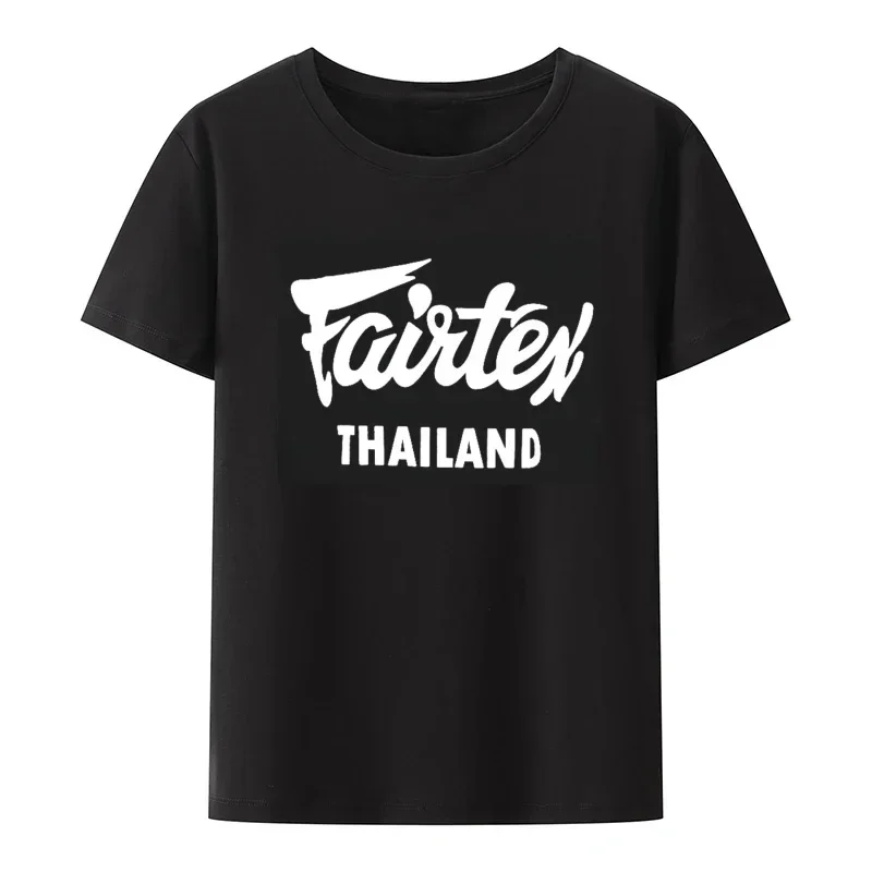 Street Fashion Thailand - Fairtex Tailandia camiseta negra Casual Muay
