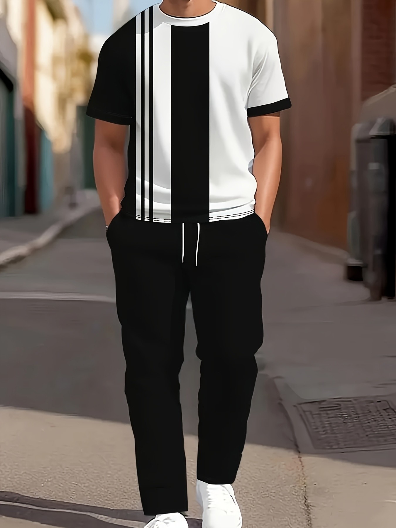 Street Fashion For 2026 - Conjunto de Pantalones Largos y Camiseta