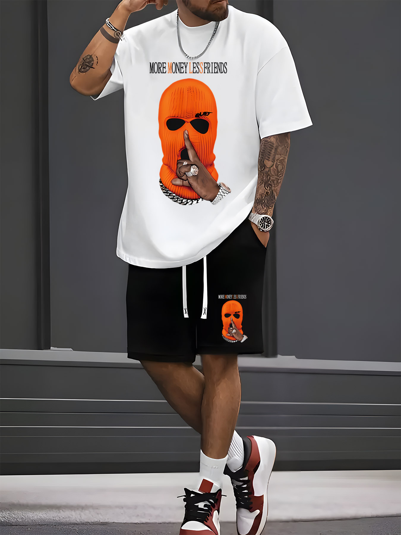 Street Fashion For 2026 - Conjunto de Pantalones Cortos y Camiseta