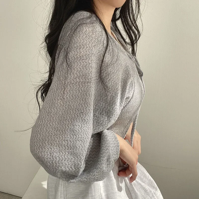 Cárdigan de punto de verano pa - Korean Street Fashion Female reseña y precio
