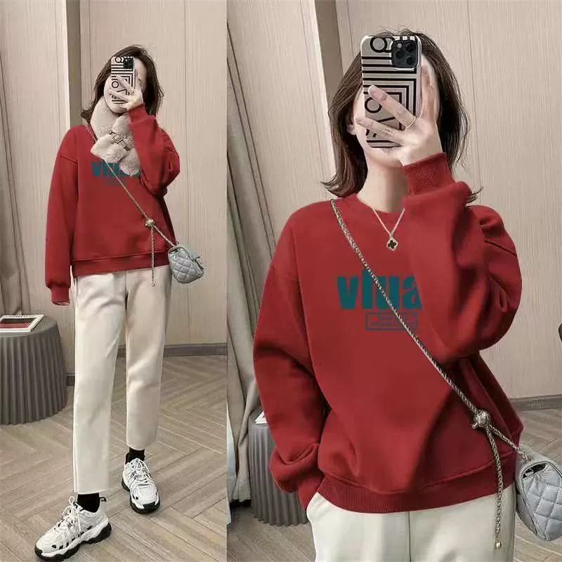 Sudadera extragrande con cuell - Oversized Crewneck Fleece reseña y precio