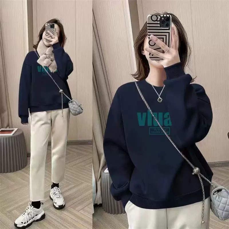 Sudadera extragrande con cuell - Oversized Crewneck Fleece reseña y precio
