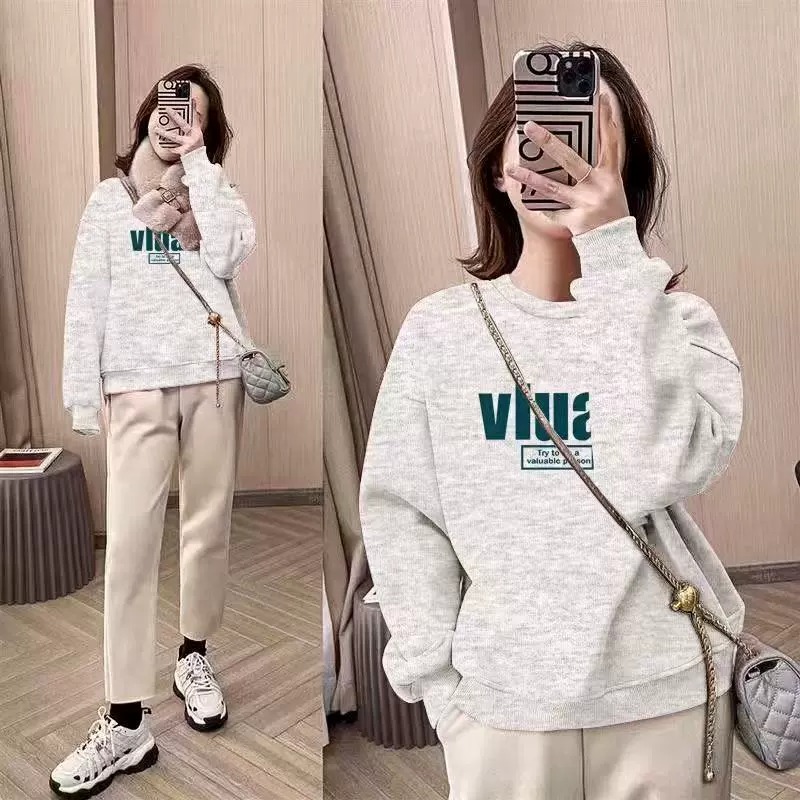 Sudadera extragrande con cuell - Oversized Crewneck Fleece reseña y precio