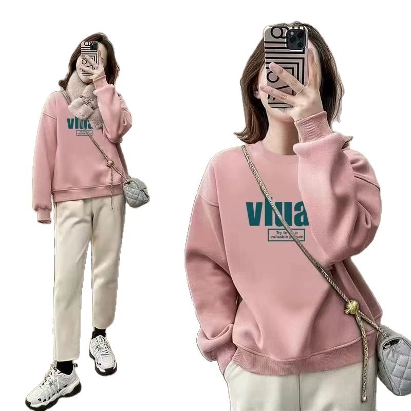 Sudadera extragrande con cuell - Oversized Crewneck Fleece reseña y precio