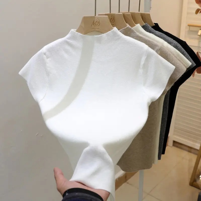 Suéter Básico de Moda con Cuel - Korean Street Fashion Female reseña y precio
