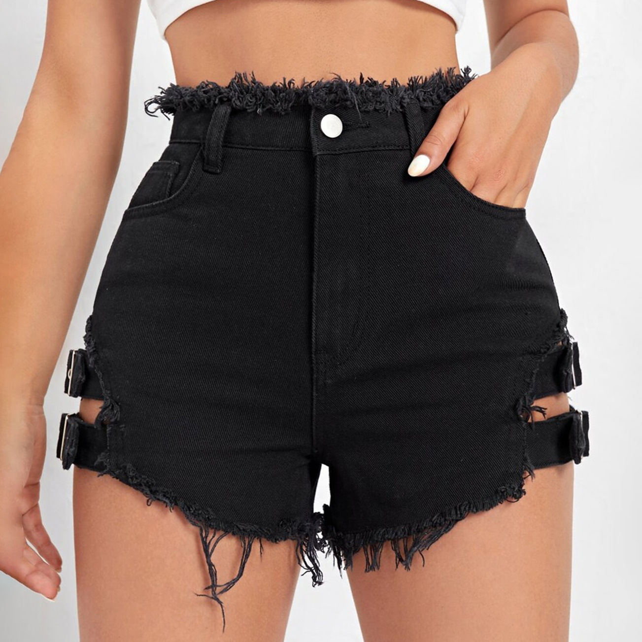 Shorts de mezclilla de cintura - Street Fashion Jeans reseña y precio
