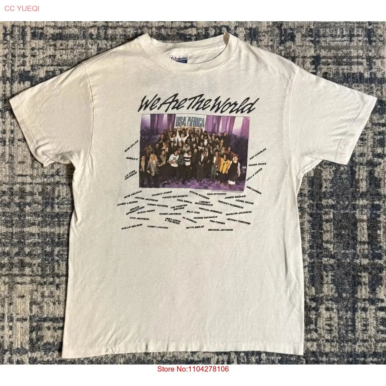 Camiseta vintage de 1985 We Ar - Street Fashion Mood reseña y precio