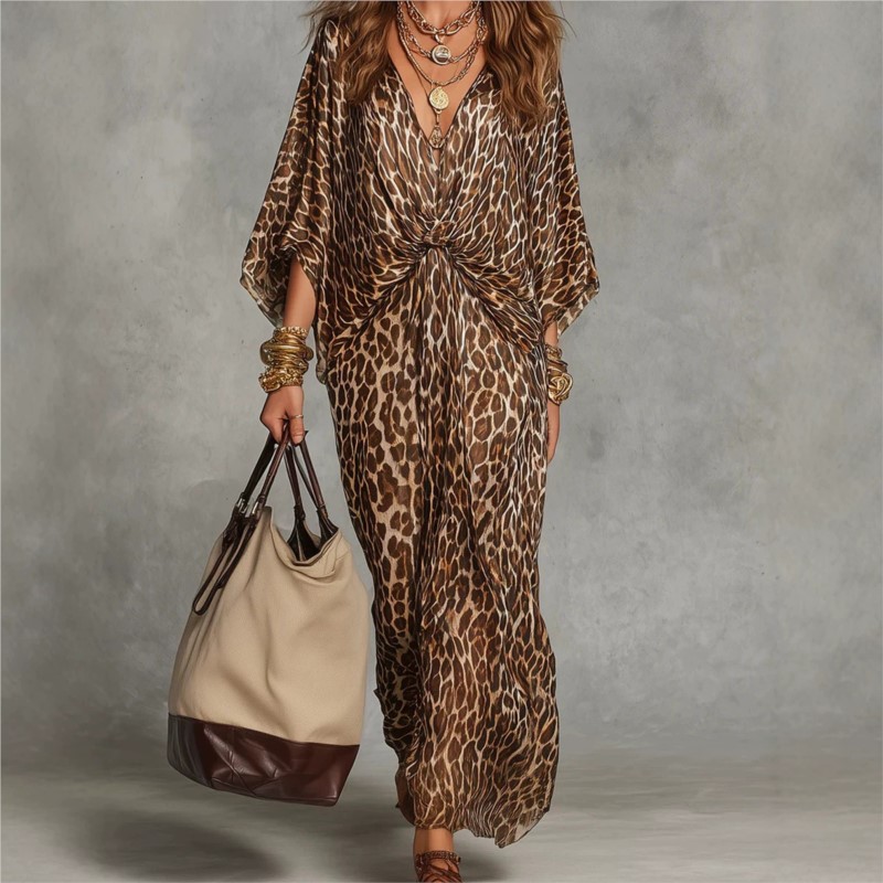 Vestido de Moda con Estampado  - Italy Fashion Street reseña y precio