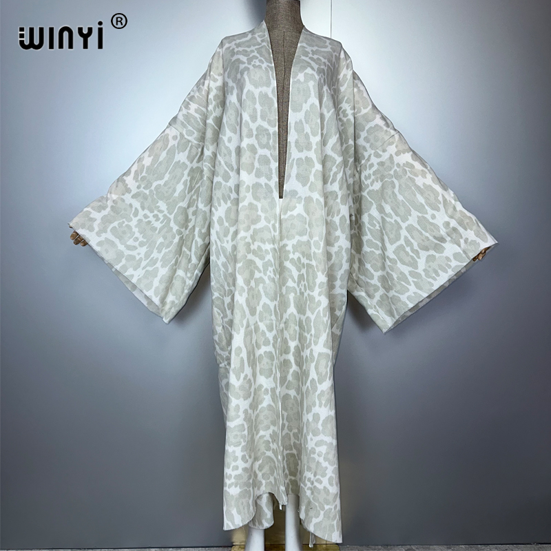 WINYI-cárdigan de leopardo de  - Street Fashion Kimono reseña y precio