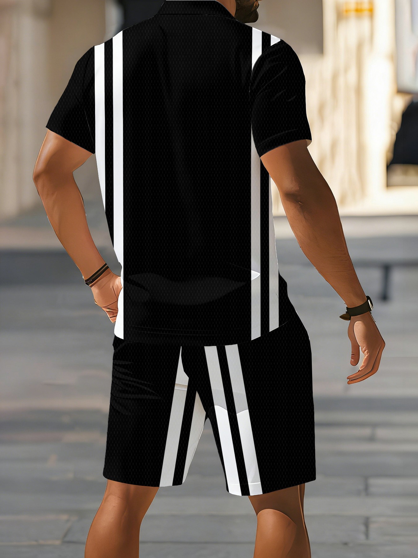 Conjunto de Polo de Manga Cort - Street Fashion For 2026 reseña y precio