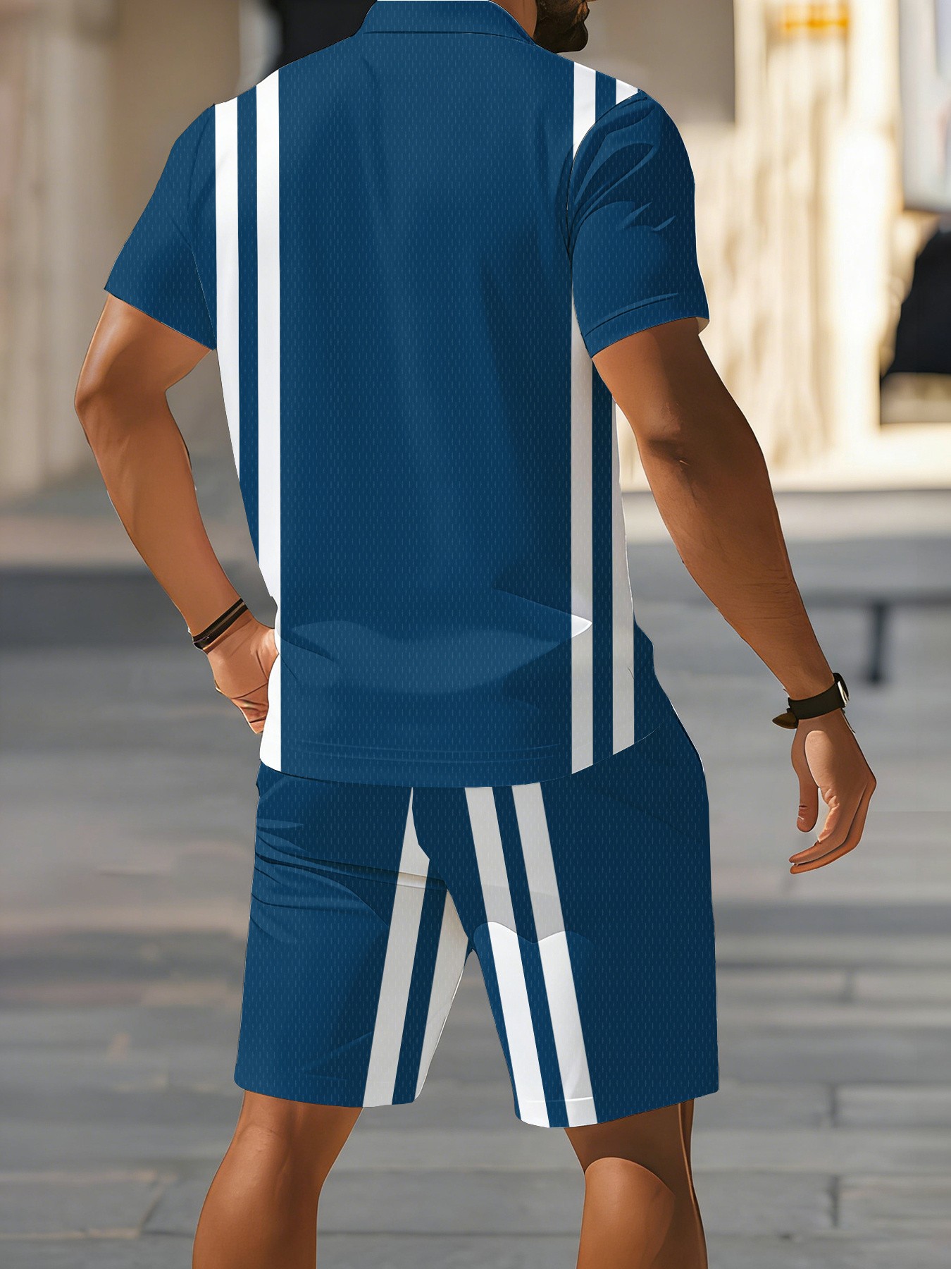Conjunto de Polo de Manga Cort - Street Fashion For 2026 reseña y precio